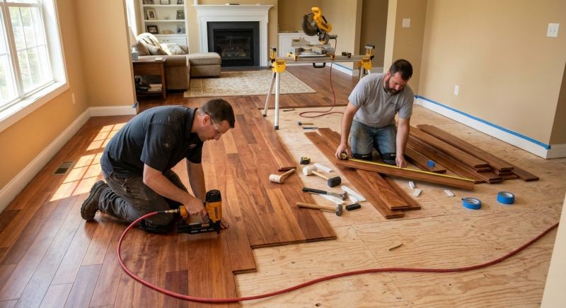 Cherry Floor Installation in Elbert, CO