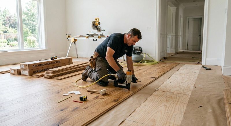 Oak Floor Installation in Cripple Creek, CO