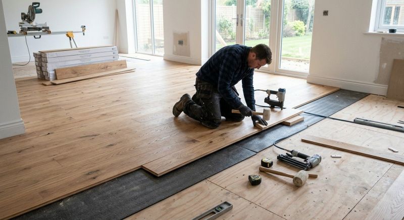 Oak Floor Installation in Monument, CO