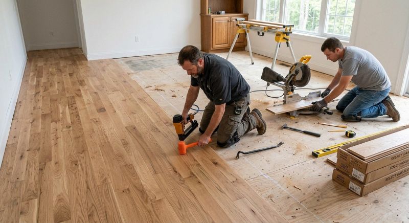 Oak Floor Installation in Woodland Park, CO