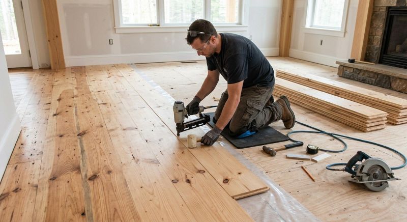 Pine Floor Installation in Colorado Springs, CO