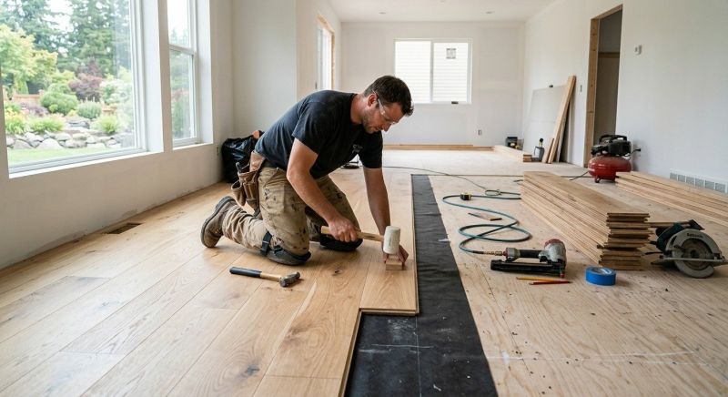 White Oak Floor Installation in Colorado Springs, CO