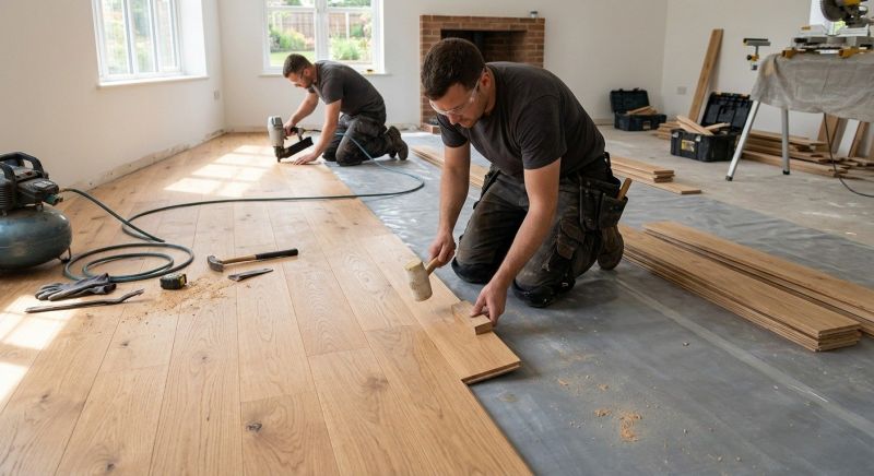 White Oak Floor Installation in Colorado Springs, CO